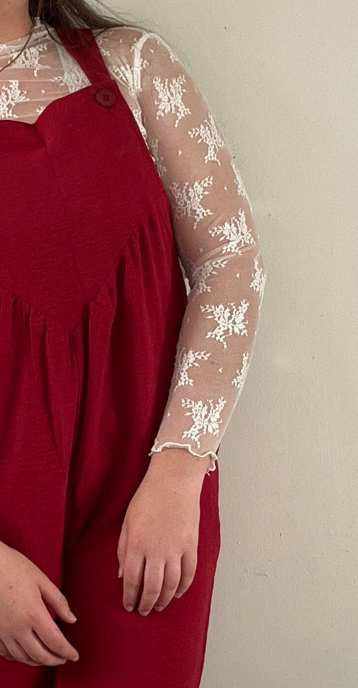 Ms. Valentine Jumpsuit - Red