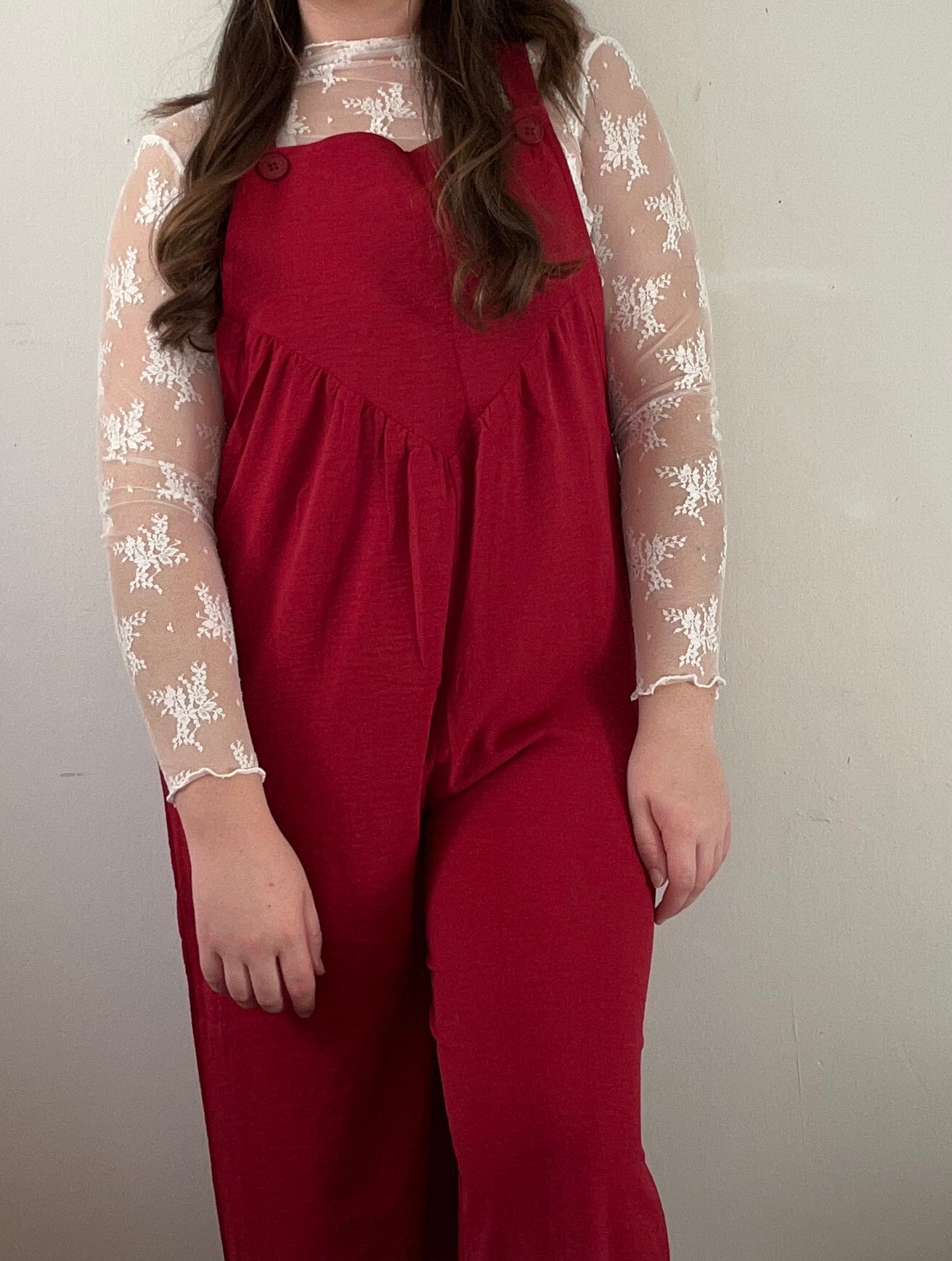Ms. Valentine Jumpsuit - Red