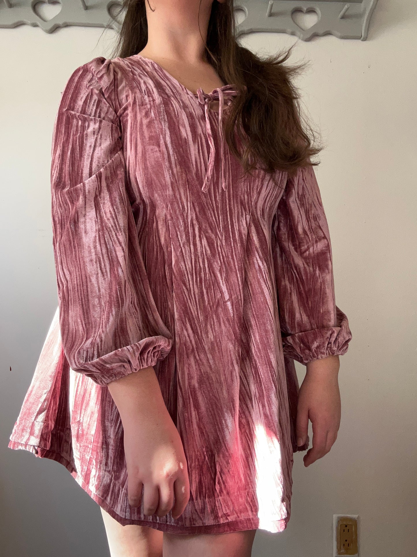 Sweet Love Dress - Pink Velvet