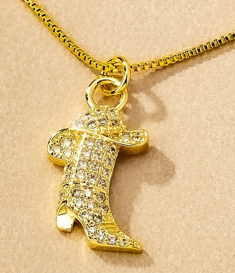 Saddle Up- Gold Necklace