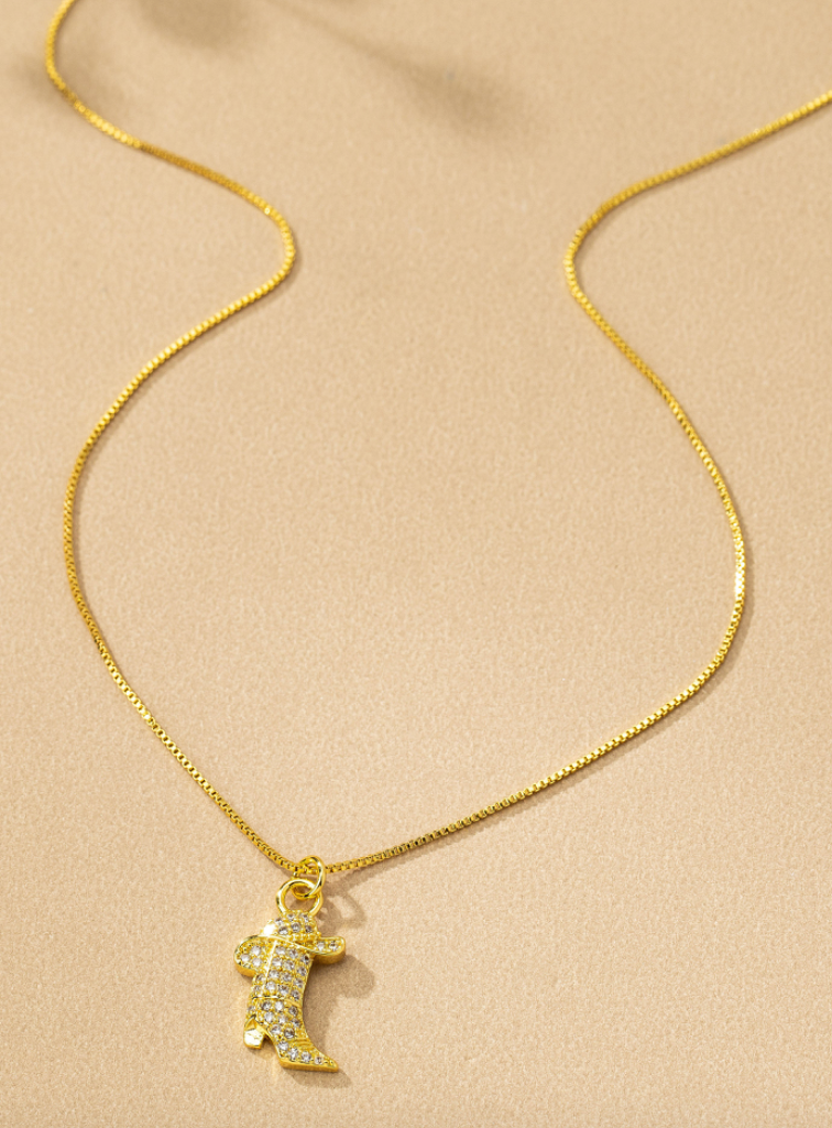 Saddle Up- Gold Necklace