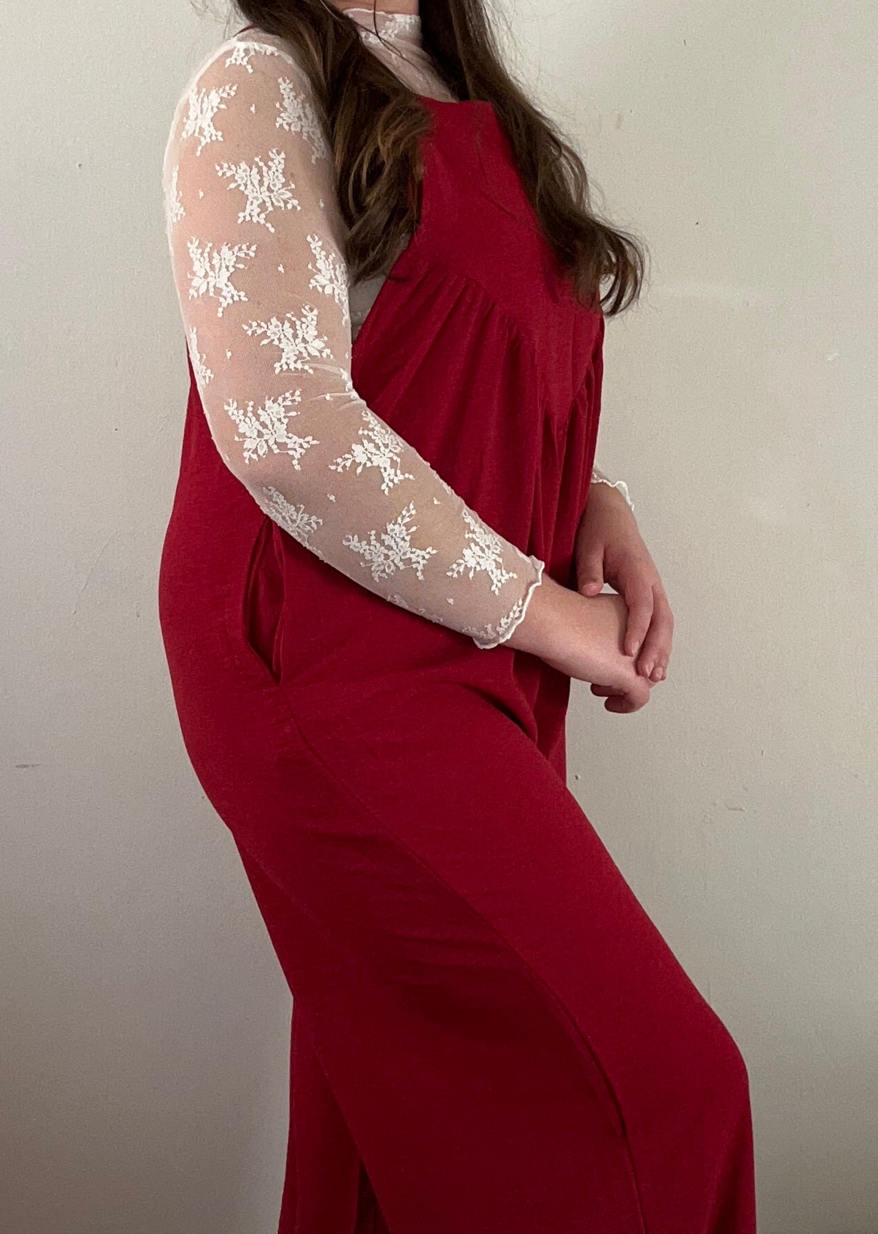 Ms. Valentine Jumpsuit -  Red