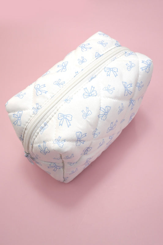 Bow makeup bag