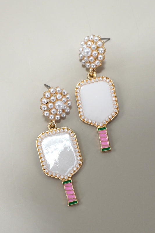 Racket Drop Earrings